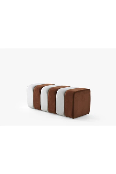 Framgan Framgan Yarmalı Bench Kahverengi-Beyaz ürün görseli 1