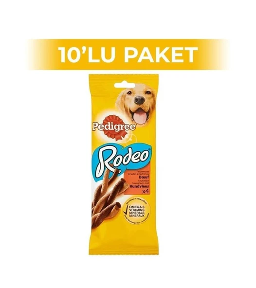 Pedigree Rodeo Biftekli Köpek Ödül Maması 70 Gr 10 Adet ürün görseli 1