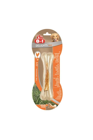 8IN1 Delights Strong Köpek Ödül Kemiği Tavuklu L - 130GR ürün görseli 1