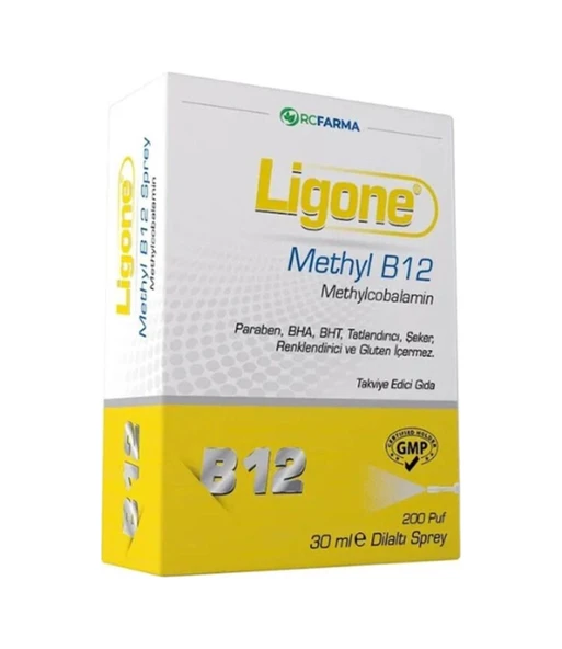Ligone Methyl B12 Methylcobalamin Dilaltı Sprey 30 Ml ürün görseli 1