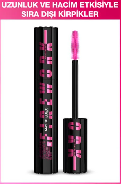 Maybelline New York Lash Sensational Firework Electroblack Maskara ürün görseli 1