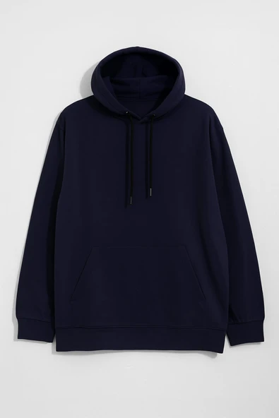 Kadın Kapüşonlu Cepli Sweatshirt - Resim 2