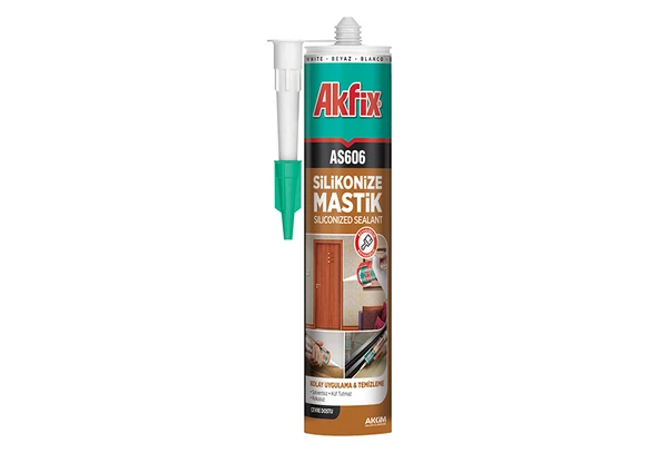 Akfix AS606 Silikonize Mastik 280 Ml Kahve - AA014 ürün görseli 1