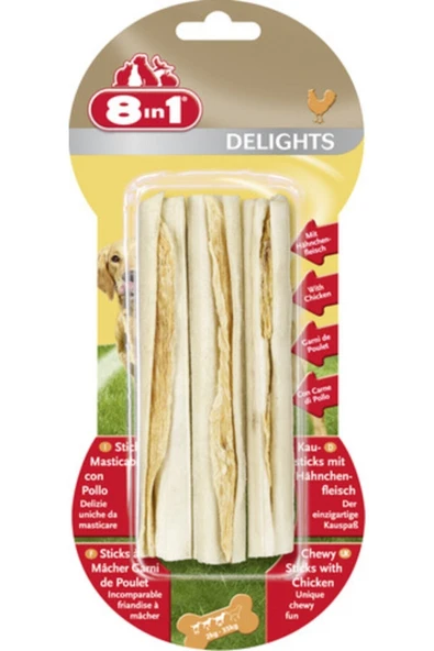 8IN1 Delights Çubuk Köpek Ödül Kemiği Tavuklu - 75GR ürün görseli 1