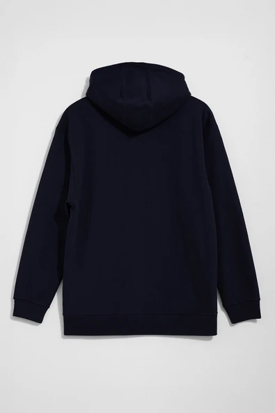 Kadın Kapüşonlu Cepli Sweatshirt - Resim 3
