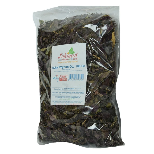 Reyhan Otu Mor Doğal 100 Gr Paket - Resim 4