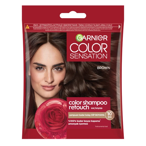 Garnier Color Shampoo Retouch Şampuan Kolaylığında Dip Boyası, Kahve 4.0 ürün görseli 1