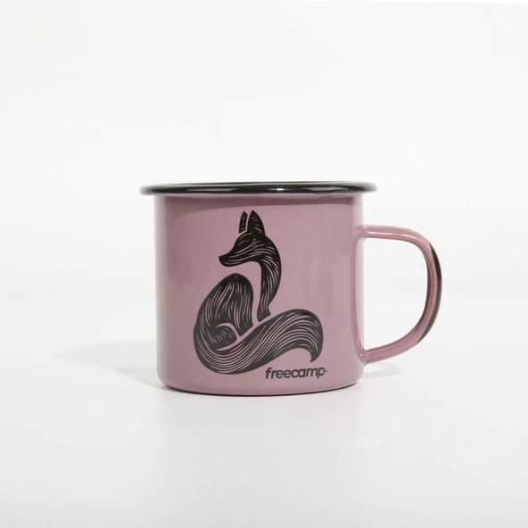FreeCamp Campers Emaye Mug 350ml-LİLA ürün görseli 1