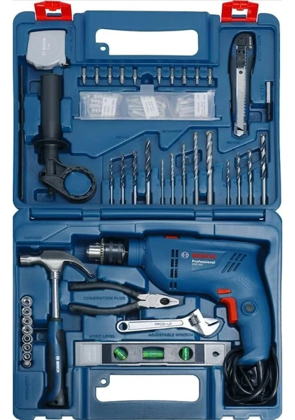 Bosch Professioanl GSB 600 Darbeli Matkap + 100 Parça Aksesuar Seti - 06011A0321 ürün görseli 1