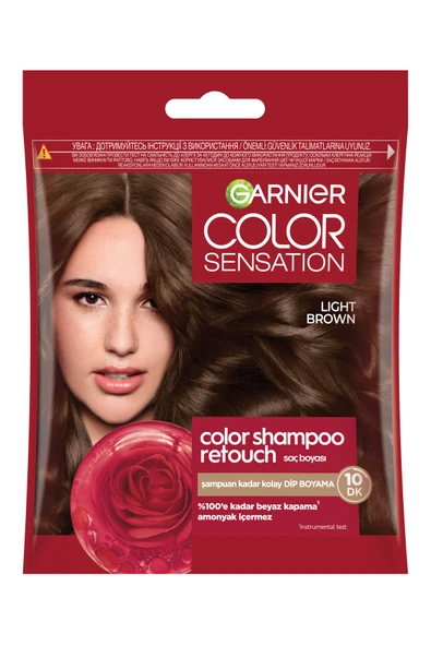 Garnier Color Shampoo Retouch Şampuan Kolaylığında Dip Boyası, Açık Kahve 5.0 ürün görseli 1