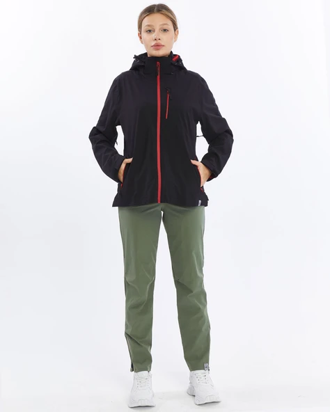 Mapamyumco Windbreaker Kadın Ceket-SİYAH ürün görseli 1