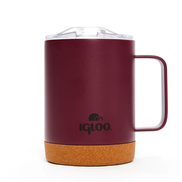 Igloo Cork Mug 350ml-BORDO ürün görseli 1