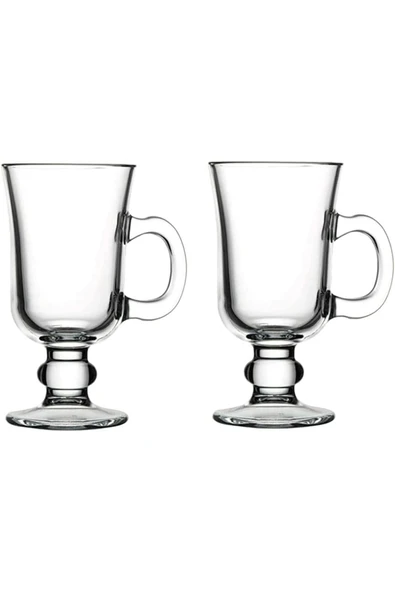 2 Adet Irısh Kulplu Latte Bardak 55141 - Resim 2