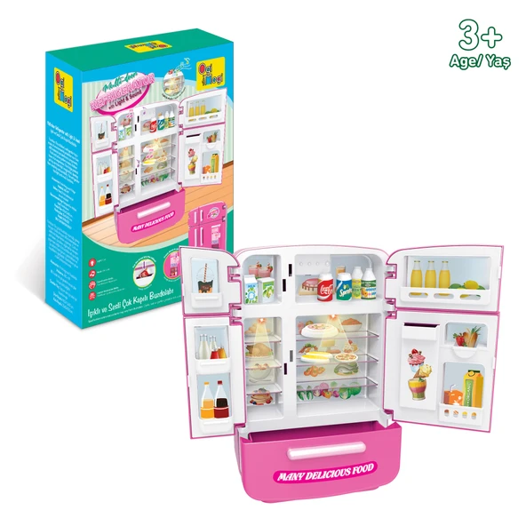 Ogi Mogi Toys Işıklı ve Sesli Çok Kapılı Buzdolabı ürün görseli 1
