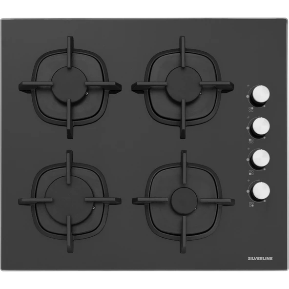 Silverline CS5343B01 - 3490 Oslo Siyah Ankastre Set - Resim 2
