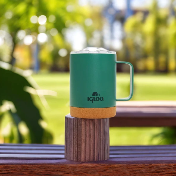 Igloo Cork Mug 350ml-BORDO - Resim 6