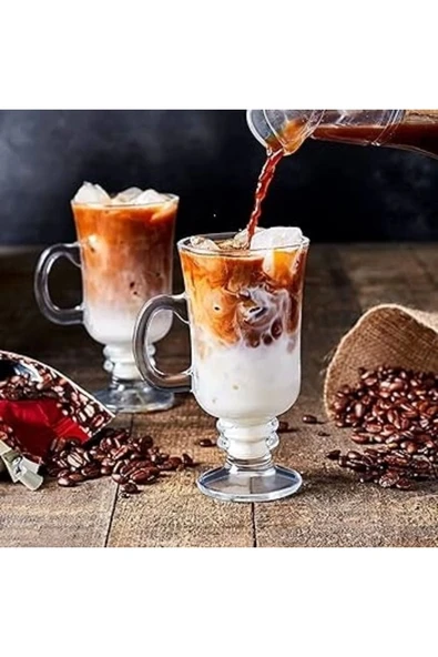 2 Adet Irısh Kulplu Latte Bardak 55141 ürün görseli 1
