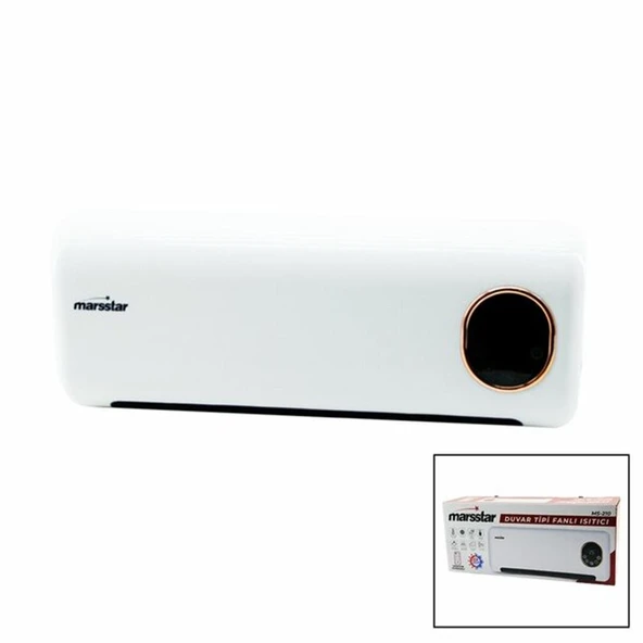 Marsstar MS-210 (Ms-400) 2000 W Uzaktan Kumandalı Duvar Tipi Fanlı Isıtıcı ürün görseli 1