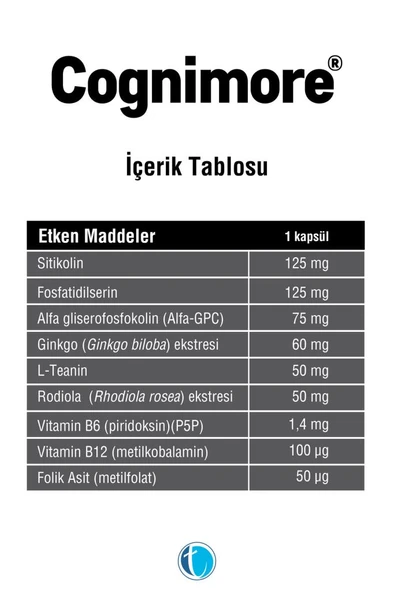 Cognimore 60 Kapsül - Resim 2