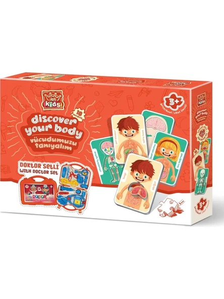 Art Puzzle Kids Doktor Setli Vücudumuzu Tanıyalım - 18 Model 49 Parça 5865 ürün görseli 1