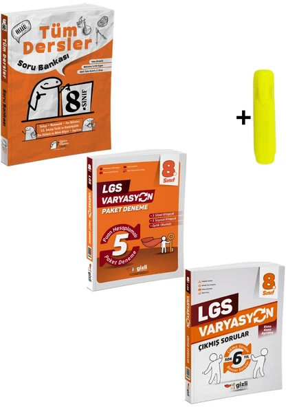 Lgs Varyasyon 5 Li Deneme Çıkmış Sorular Tüm Dersler Seti 3 Kitap Gizli Yayınları ürün görseli 1