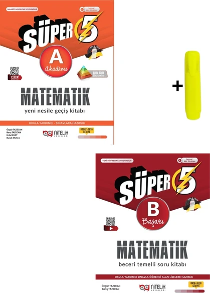 Nitelik Yayınları 5. Sınıf Matematik (A) (B) Beceri Temelli Soru Kitabı Seti Yeni ürün görseli 1