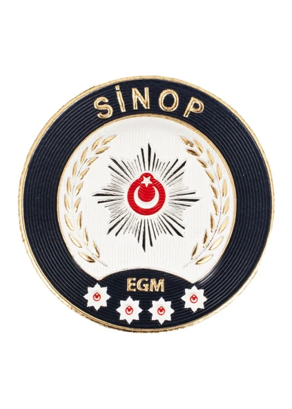 SİNOP Polis Kol Arması 3D Plastik TPU, Yeni Tip, Cırtlı, Standart Ölçü, 1.sınıf Kalite ürün görseli 1