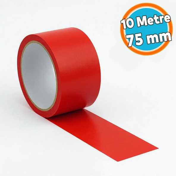 Kırmızı Tamir Bandı 75mm x10mt Suya Dayanıklı Güçlü Yapışkan Bant İzolasyon Onarım Kullanışlı Pratik ürün görseli 1