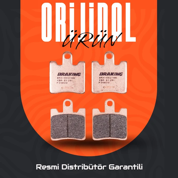 Braking Sym Joymax 250i (2015-2017) Sinterli Ön Fren Balatası - Resim 3