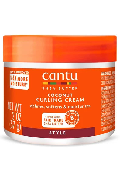 Cantu Coconut Bukle Belirginleştirici Durulanmayan Saç Kremi 57GR ürün görseli 1