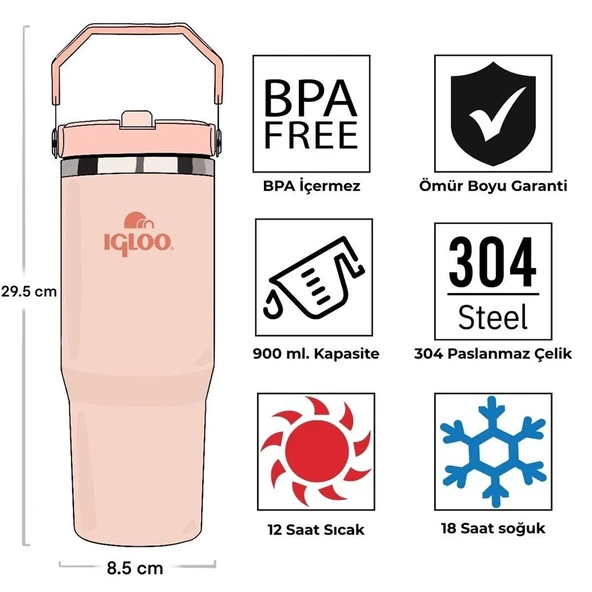 Igloo Powder Termos 900ml-SOMON - Resim 4
