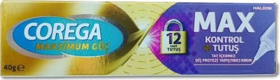 Corega Maksimum Kontrol + Tutuş Yapıştırıcı Krem 40 Gr ürün görseli 1