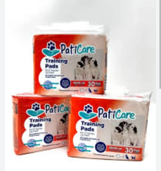 PATİCARE  KÖPEK ÇİŞ PEDİ 30 'lu   3 paket ürün görseli 1