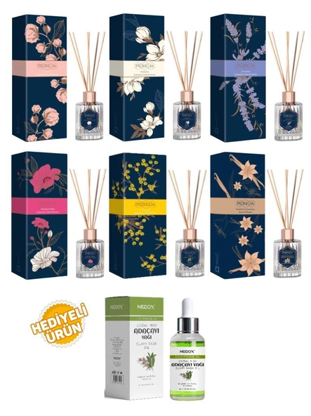 Pereja Premium Çubuklu Oda Kokusu 100 ml 6 Çeşit ürün görseli 1