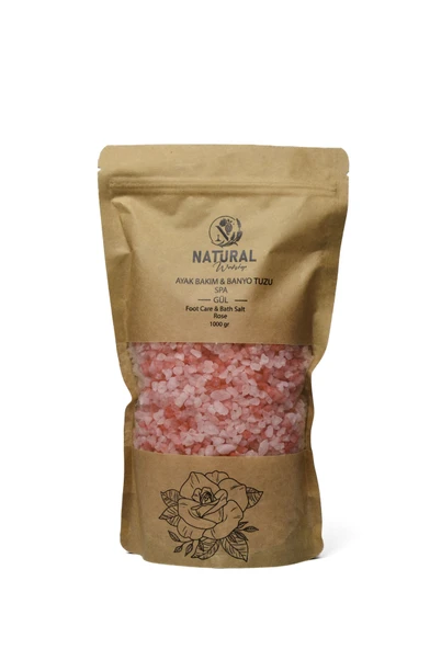 NATURAL AYAK BAKIM & BANYO TUZU GÜL 1000 GR ürün görseli 1