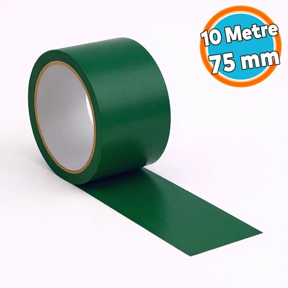 Tamir Bandı 75 mm x 10 mt Çok Amaçlı Güçlü Yapışkanlı Suya Dayanıklı Onarım Yalıtım Bandı Yeşil ürün görseli 1