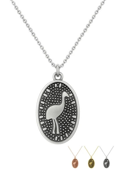 Göbeklitepe Koleksiyonu Turna Kuşu 925 Ayar Gümüş Kolye ürün görseli 1