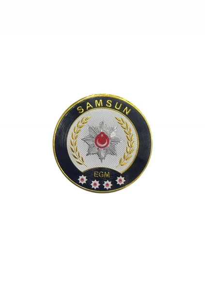 SAMSUN Polis Kol Arması 3D Plastik TPU, Yeni Tip, Cırtlı, Standart Ölçü, 1.sınıf Kalite ürün görseli 1