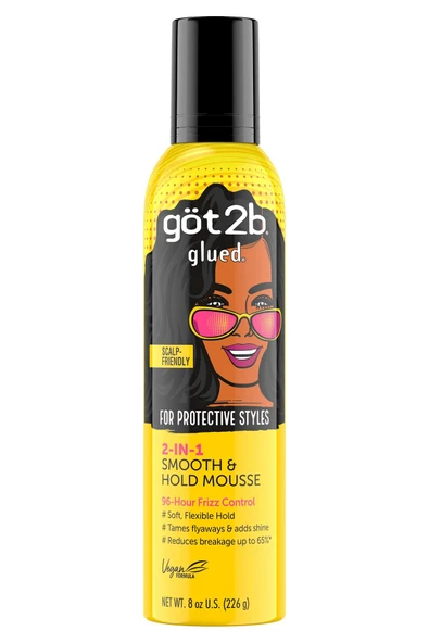 GOT2B Glued 2-in-1 Düzleştirici ve Sabitleyici Saç Köpüğü 226GR ürün görseli 1