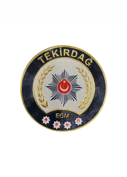 TEKİRDAĞ Polis Kol Arması 3D Plastik TPU, Yeni Tip, Cırtlı, Standart Ölçü, 1.sınıf Kalite ürün görseli 1