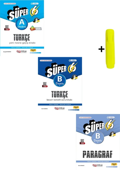 Nitelik Yayınları 6. Sınıf Türkçe (A) (B) Paragraf Beceri Temelli Soru Kitabı Seti Yeni ürün görseli 1