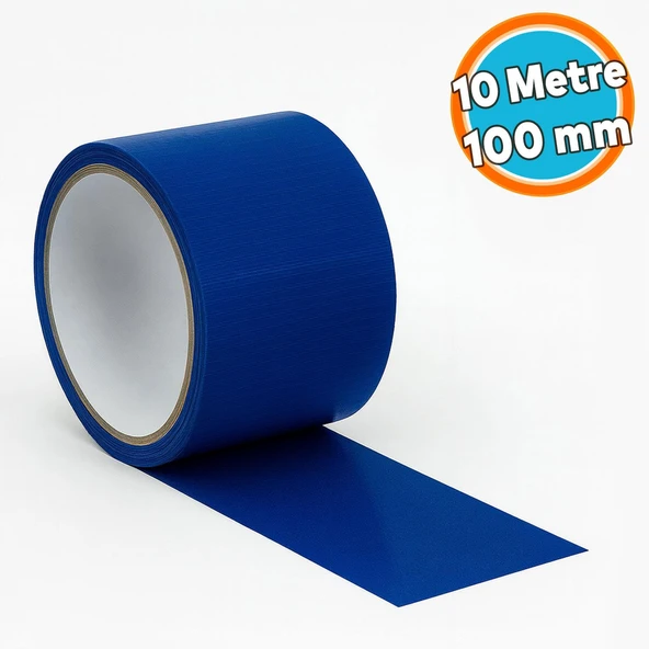 Tamir Bandı Mavi 100 mm x 10 Metre Çok Amaçlı Güçlü Yapışkanlı Suya Dayanıklı Onarım Yalıtım Bandı ürün görseli 1