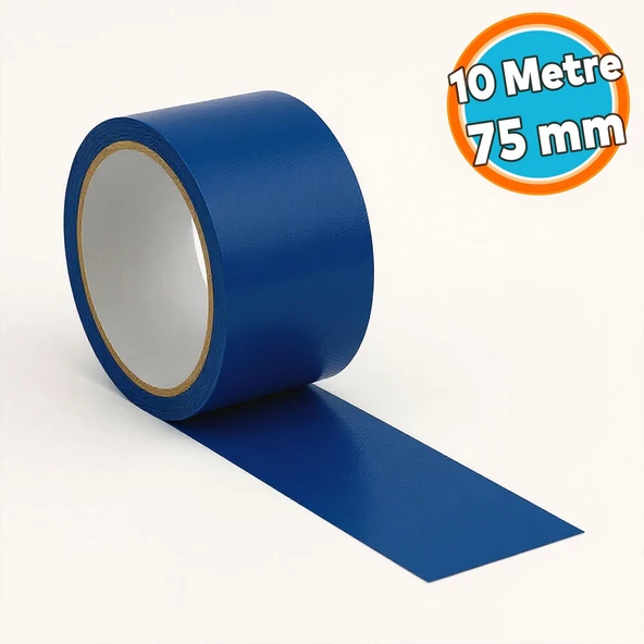 Tamir Bandı 75 mm x 10 mt Çok Amaçlı Güçlü Yapışkanlı Suya Dayanıklı Onarım Yalıtım Bandı Mavi ürün görseli 1