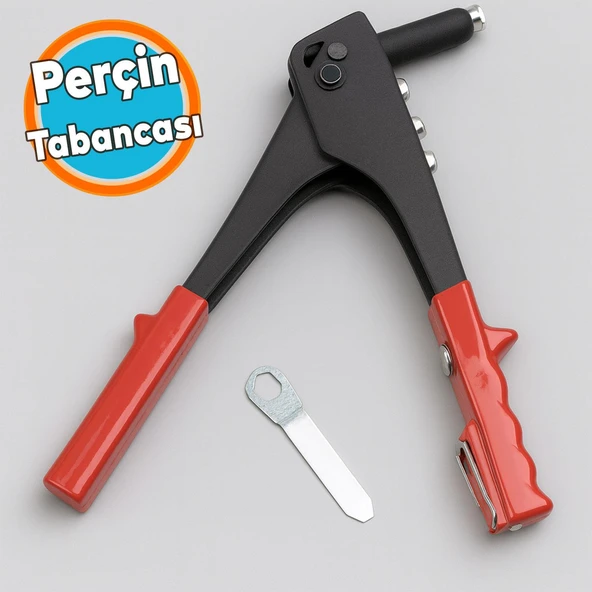 Perçin Tabancası Profesyonel Ergonomik Saplı Dayanıklı Metal Gövde 24 cm El Aleti ürün görseli 1