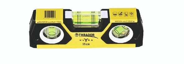 THRADOR TH351315 Ultra Mıknatıslı Mini Su Terazisi 15Cm ürün görseli 1
