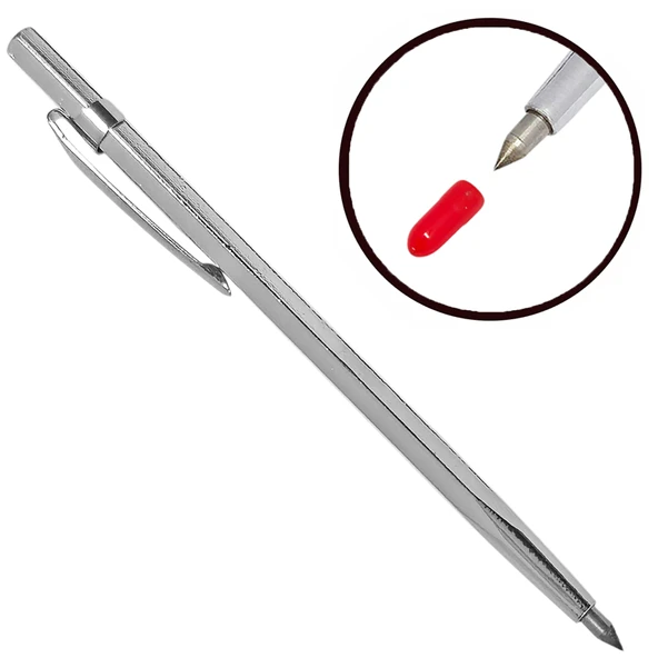 Çelik Karbür Uçlu Çizgi Kalemi Metal Uçlu Çizici Kalem Demir Seramik Çizim İşaret Çizik Kalemi 150mm ürün görseli 1
