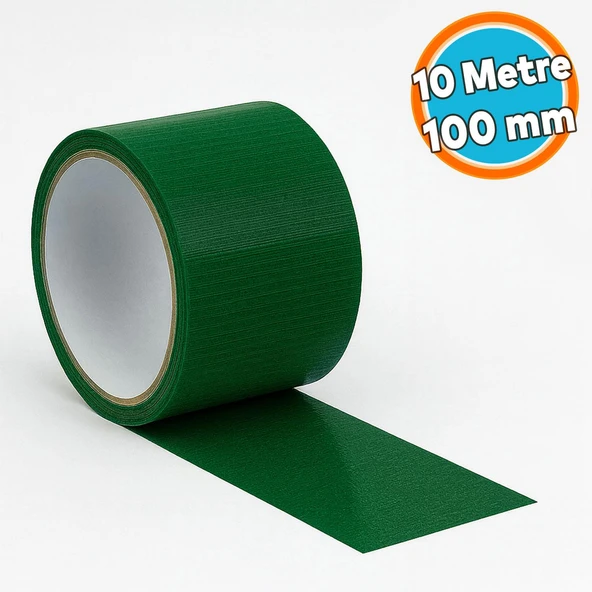 Tamir Bandı Yeşil 100 mm x 10 mt Çok Amaçlı Güçlü Yapışkanlı Suya Dayanıklı Onarım Yalıtım Bandı ürün görseli 1