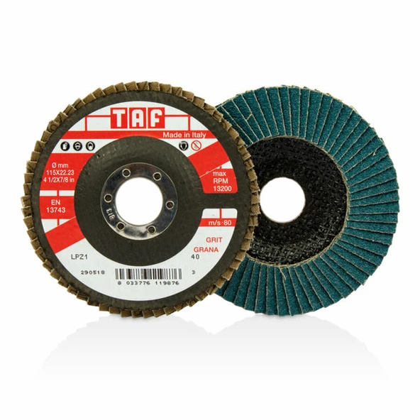 TAF T-LPZ18-60 Flapdisk Zir-Oks Lpz18-60 K.180X22 mm ürün görseli 1