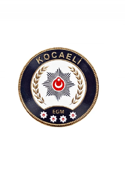 KOCAELİ Polis Kol Arması 3D Plastik TPU, Yeni Tip, Cırtlı, Standart Ölçü, 1.sınıf Kalite ürün görseli 1