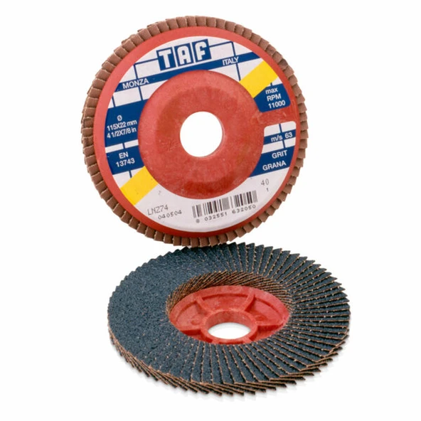 TAF T-LNZ74B-40 Flapdisk Zir-Oks Lnz74B-40 K.115X22 mm ürün görseli 1